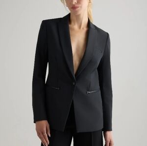 NWOT Quince Scuba Single Breasted Blazer